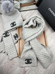 chanel hat and echapres and glove set s_125540a